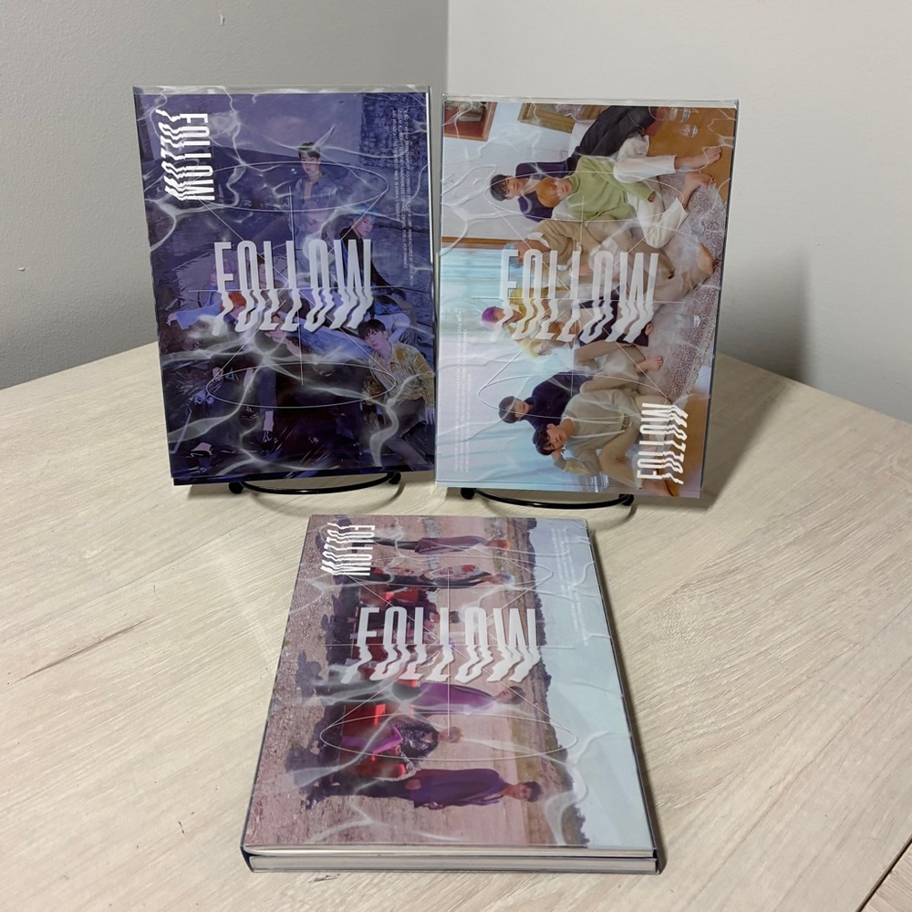 Monsta X Follow Find You Album Bundle 3 Versions Kpop Photobook CD Set